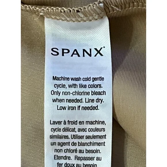 Spanx Shaper Dress Body Suit Womens L Used Nude 04112700 - Picture 7 of 16